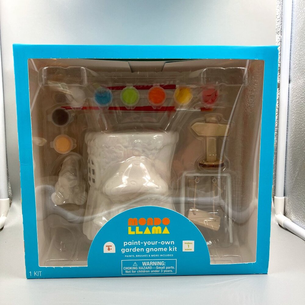 Mondo Llama Paint-Your-Own Garden Gnome Kit